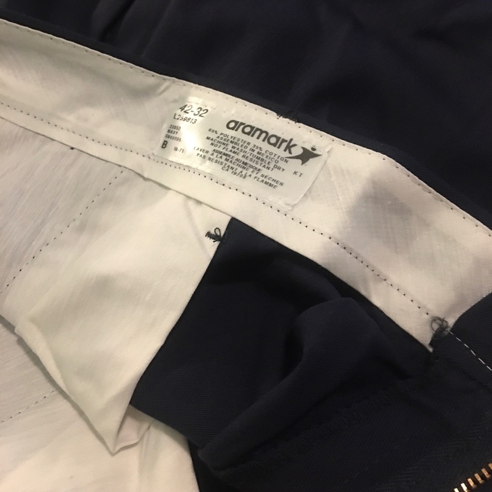 Aramark Navy Uniform Pants 42X32 (NEW)